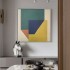 Unique Handpainted Canvas Geometric Oil Paintings with Abstract, Still Life Subjects Wall Decor