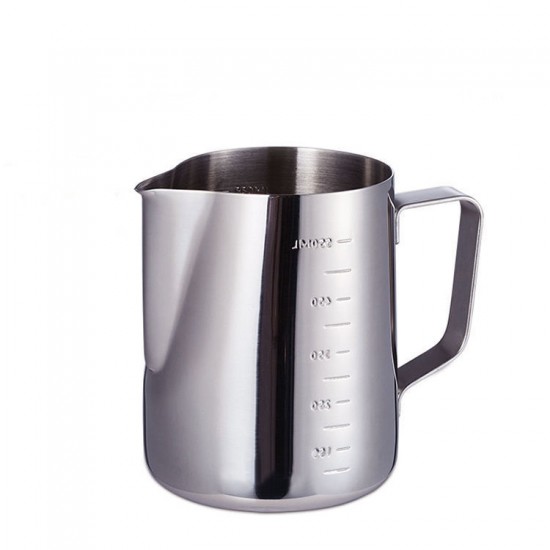 Wholesale Garland Cup Milk Coffee Espresso with Measurement Scales Milk Frothing Pitcher Stainless Steel Milk Jug