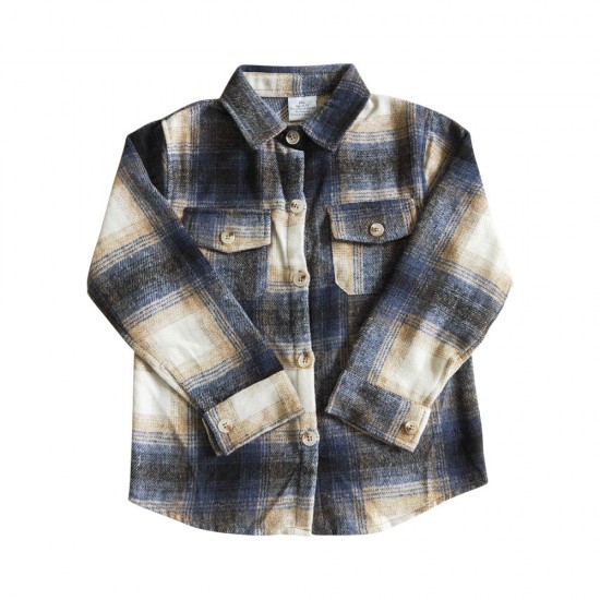 Customizable Flannel Winter T-Shirts for Babies and Kids