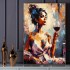 Custom 100% Hand Painted Home Decor Woman Wall Art Decor Pictures Handmade Modern Canvas Artwork Hand Oil Painting