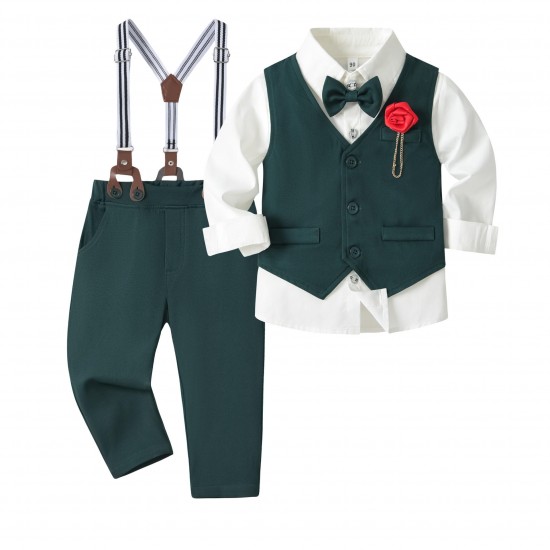 Boys Spring Summer Casual Cotton Suit Cute Baby Boy Clothing Suit Christmas Dresses