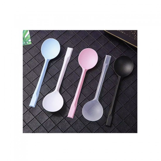 Yellow Biodegradable Plastic Meal Measuring Spoons Small Capacity Party Restaurant Spoons Wrapped Packaging Hotels Restaurants