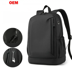 2024 New Waterproof Nylon Cloth Perfect Bag Computer Bag for Men Custom Polyester Unisex Laptop Backpack with Usb