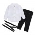 Black Pant boy set kid's clothing suit Factory Price Children Clothing boy Clothes