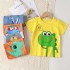 2024 hot sales summer children's cartoon T-shirt boy kids cotton printing short-sleeved T-shirt baby clothes