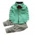 Cute Cotton Kids' Autumn Two-Piece Sets for Boys - Long Sleeve Shirts & Matching Trousers