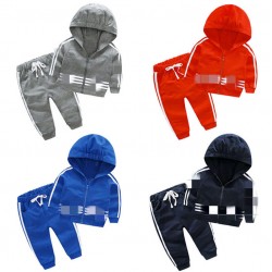 2021 wholesale casual toddler sweat suits clothing jogger babies winter hoodies set kids baby boys sport clothes children clothe