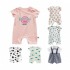 Class A children's clothing summer new cotton newborn baby clothes thin boy climbing clothes short