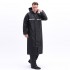 Fashionable with Reflective Oxford Cloth Windbreaker Style Long Raincoat for Men polyester rain jacket