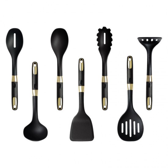 Cooking Utensils Kitchen Gadgets Cookware Set Cooking Spatula Soup Silicone Spoon Set Hot Selling Nylon Customized Logo