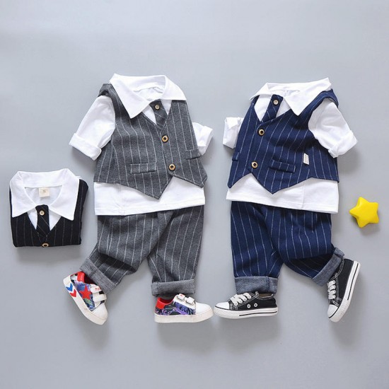 Guangzhou Factory directly sale baby boys clothing suits pants set