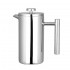 34OZ Mirror Light Press Kettle 2024 Product 304 Stainless Steel Single Wall Double Wall Custom French Press