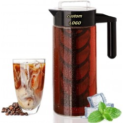 New style low price Handheld Multi Function Portable 2024 Pitcher Pot High Borosilicate Glass Cold Brew iced Coffee Maker