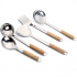 Wooden Handle Cooking Utensils Set Non Stick Stainless Steel Household Utensils For Kitchen Set