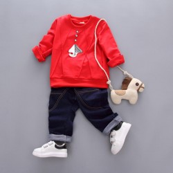 Latest design fashion children's boys clothes sets wholesale