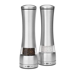 Kitchen Stainless Steel Manual Salt Pepper Grinder Set With Ceramic