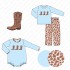 Maxine Design Boy Clothing Set Boots Embroidery Kids Clothing Custom Print & Applique Children's Clothing Set