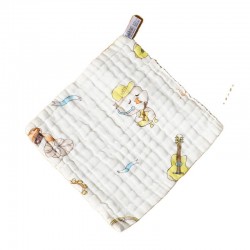 Muslin Cotton 6 Layer Printing Newborn Baby Boys Girls Face Towel Bibs Feeding Bath Towels for Kids