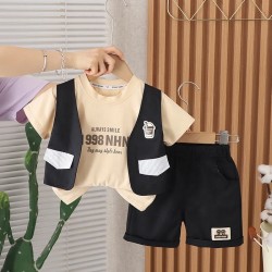 Boys' Clothing Set Fashionable 2-piece Set Boys' And Children's Clothing Set