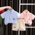 0-5T Short Sleeve Casual Baby Boy Clothing Set Cotton T-shirt Shorts 2PCS Children Toddler Boys Clothes