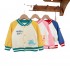 Children's Baseball Jacket Boys And Girls Milk Silk Warm Jacket Autumn And Winter New Baby Jacket