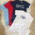 summer 100%cotton blank monogram boys romper short sleeve baby boy clothe bodysuit