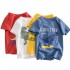 Fashion Carton Dinosaur Printing Comfortable Summer Boys T Shirt Children Clothes