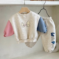 Wholesale Baby Clothes Babies Clothes 0-3 Girls And Boys Cartoon Printed 2022 New Style Kids Boutique 2pcs Boy Clothing Sets