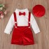 02200 2023 Children Autumn Clothe Set Baby Boys Christmas Two Piece Outfits