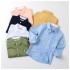 Wholesale Shirts Formal Long Sleeve Shirt Button Up Designer Dress Shirts Boys Child Baby Boy Clothes