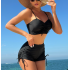 Hot Sales STOCK 3Colors Lace Up Boy Short Swimwear Bathing Suits Sexy Women Two Pieces Swimsuit