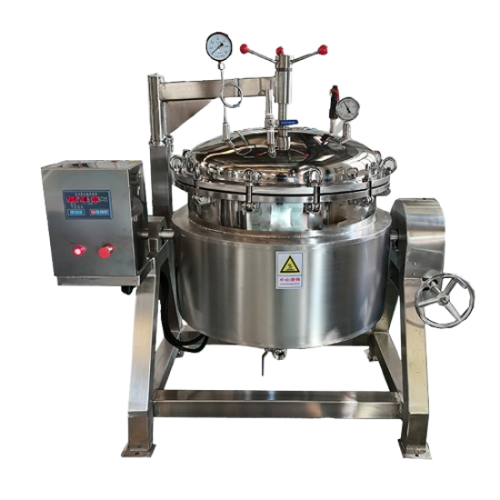 Industrial Pressure Cooker Kettle High Capacity High Pressure Jacketed Kettle Cooker