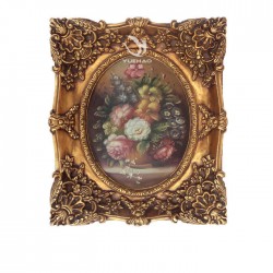 Factory Direct Sale Luxury Wall Hanging Antique Gold Vintage Home Decor Oil Painting Inside Frame