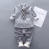 2023 New Boys' Spring and Autumn Casual Suit 01-2 Year Old Baby Children's Suit 2 Piece Set 3 Baby 4 Year Old