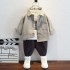 Children's Clothing Boys clothing sets Boys' shirt+T-shirt and pants three piece set