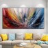 Custom Hand Paint Modern Abstract Colorful Wall Picture Arts 100% Handmade Oil Painting For home Decor