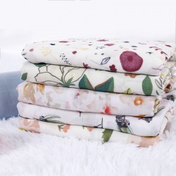 Tianyi Organic Cotton Bamboo Sublimation Baby Blanket Newborn Infant Receiving Rainbow Swaddle Blanket Baby Muslin Cloth//