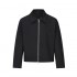 JINTENG unisex Trendy jacket short zipper jacket black windproof fashionable lapel men women jacket