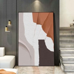 Morden Living Room Hotel Hand Painted Art 3D Texture Hand Oil Painting Canvas Large Abstract Artwork Living Room