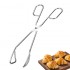 Custom logo Stainless Steel Korean Salad Scissor Tong Practical Bread BBQ Clip Food Tong Anti-scald Food Clamp