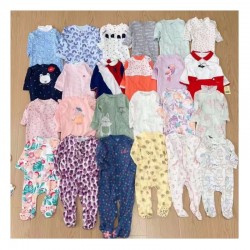 Stock Baby Clothes Cotton Wholesale Clothing Inventory Cloth Stock Lot Bodysuit Romper Kids Clothes for babies