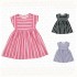 Fashion Boutique Infant Girls Clothing Sleeveless Striped Print Dress Casual Baby Girls Cotton Dress Clothes For Summer