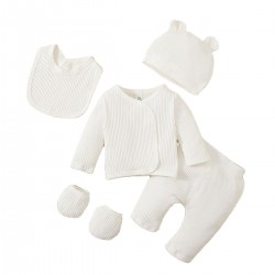 Solid Color Newborn Baby girl cloth sets Comfortable Casual Thin Cloth Set Hygroscopic and Sweat Releasing Baby Boneless Set