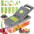 New 15 In 1 Multi-functional Vegetable Cutter Chopper Kitchen Green Vegetable Cutter