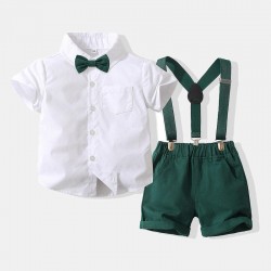 Soft Cotton Kids' Summer Clothing - Short Sleeve 2-5 Years Boys' Attire