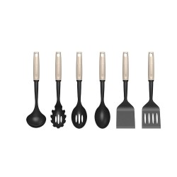 Customized Modern Practical 6pcs Kitchen Utensils Spoon Skimmer Nylon Kitchen Tools