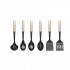 Customized Modern Practical 6pcs Kitchen Utensils Spoon Skimmer Nylon Kitchen Tools