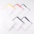 Men's Sunny Style Cotton Handkerchief White Pocket Square Colorful Brink Hankies Towel Casual 23*23cm