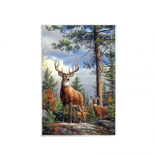 Pure hand-painted landscape oil painting Americorridor hanging an sika deer living room decoration painting animal cpaintings