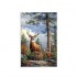 Pure hand-painted landscape oil painting Americorridor hanging an sika deer living room decoration painting animal cpaintings